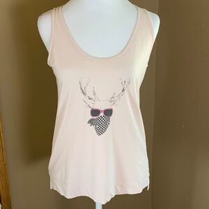 See By Chloe Women's‎ 100% Cotton Tank Top Size 4 Excellent Condition Stag Deer